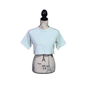 TNA Light Blue Crop Top‎